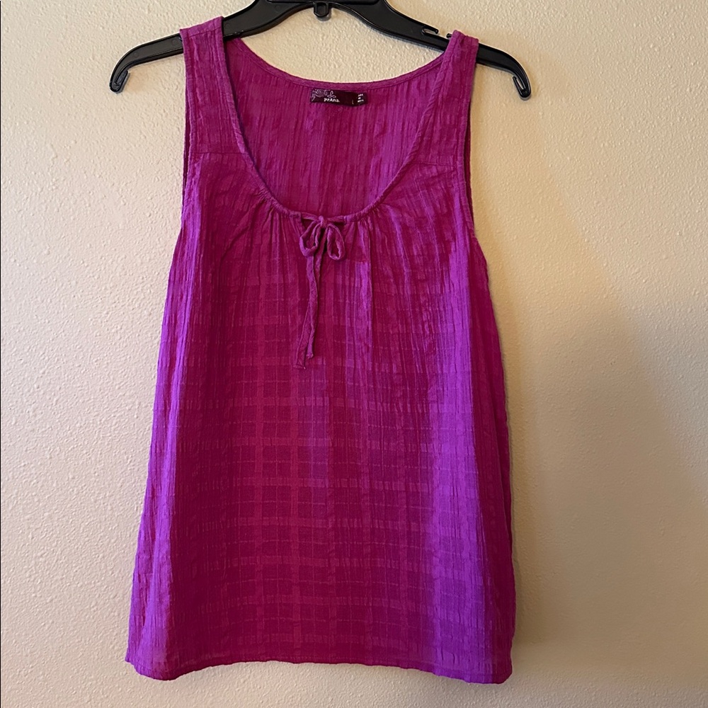 Prana Magenta Textured Top